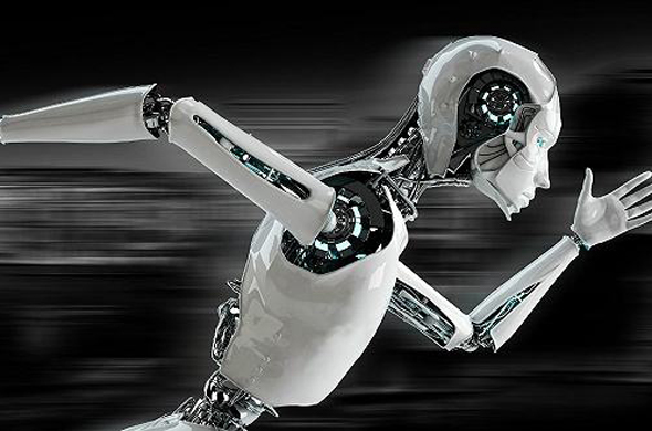 How will the replacement of human labor by industrial robots change the production mode of traditional industry?